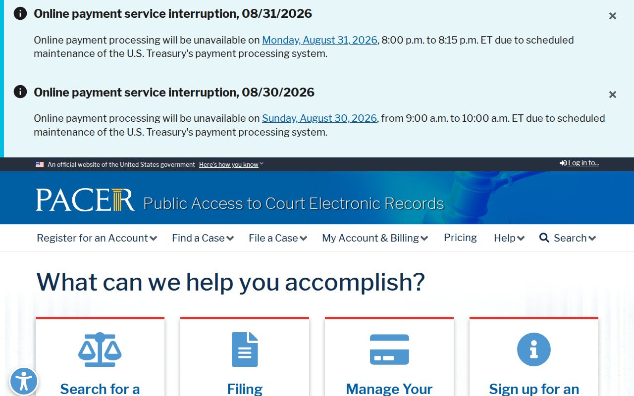 Luna County court record research distinction for federal PACER case search