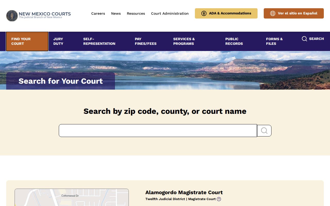 Luna County court docket district and magistrate court search result