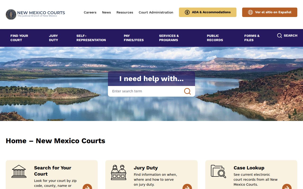 Luna County court docket connection to the New Mexico Judiciary